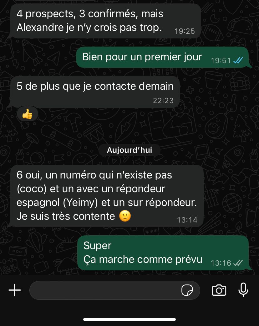 Prospects confirmés dès le premier jour