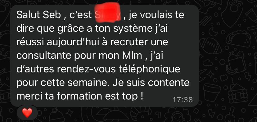 Une consultante recrutée et d'autres RDV posés dans la semaine