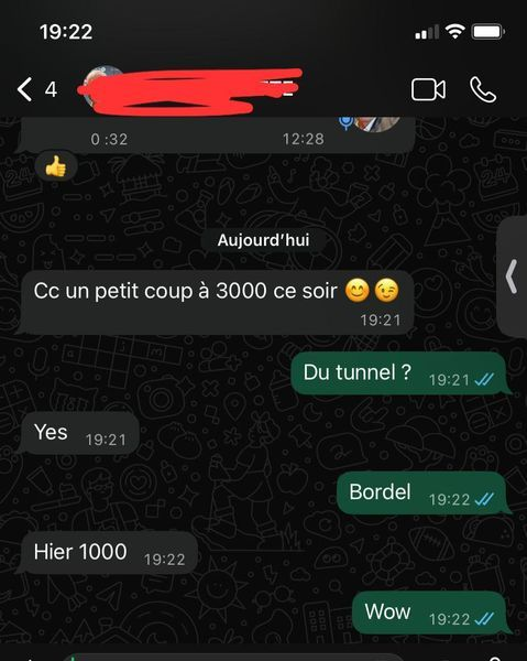 Une vente à 3 000 en soirée